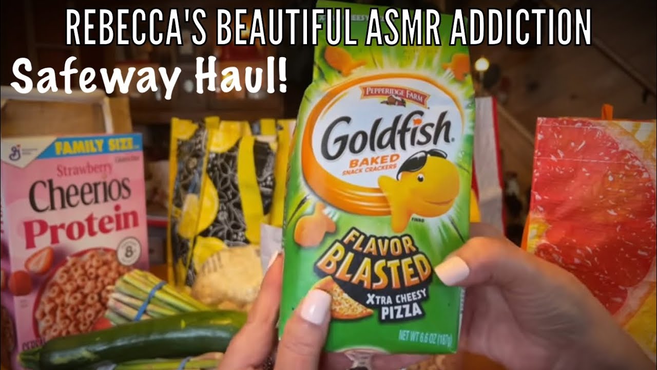 Safeway Shopping Haul! ASMR (Soft Spoken only) Crinkles & Treats & Recycled Bags!