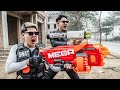 LTT Films : Elite Black Man Nerf Guns Fight Attack Criminals Group Rocket Mask Crazy Battle