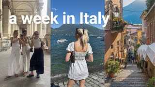 A week in Italy vlog | girls trip to Milan, Lake Como & Lake Garda (AD)