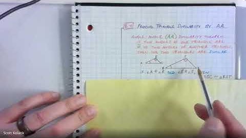 Math 2: 8.4: Proving Triangle Similarity by AA