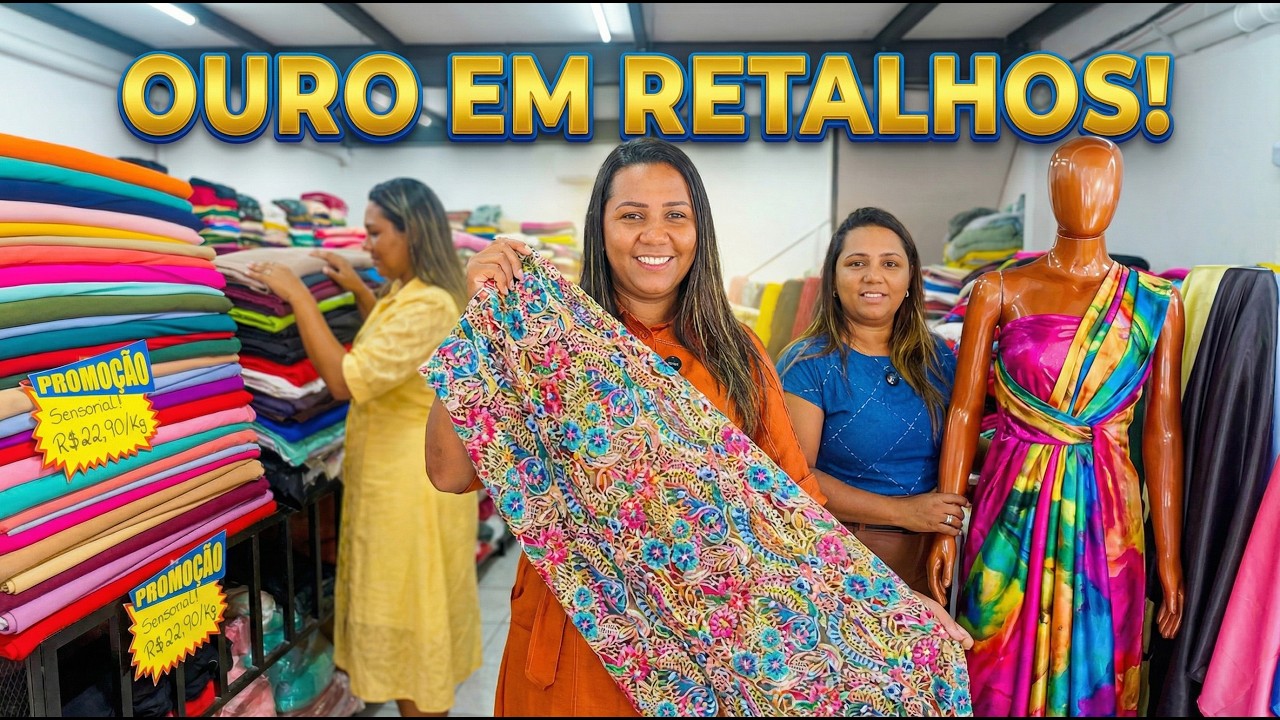 CHEGOU 10 TONELADAS DE BORDADOS! 😱 Lese, Guipir e Linho no Quilo (Garimpo de Ouro!)