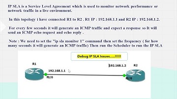IP SLA ISSUES