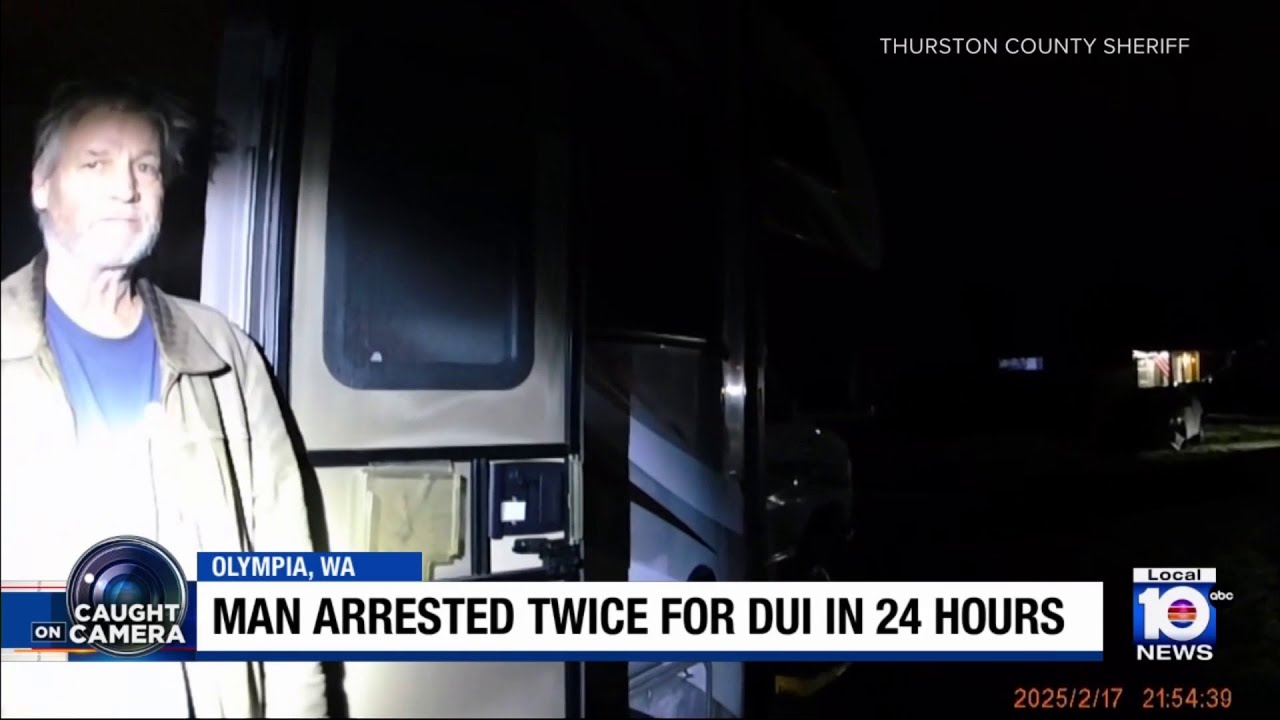 Deputies re-arrest driver on DUI charges exactly 24 hours apart - YouTube