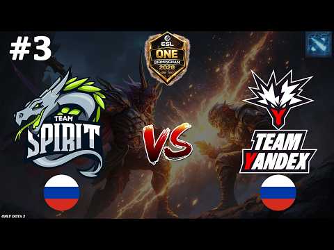 ДК ПРОТИВ УРСЫ! | Spirit vs Yandex #3 (BO3) ESL One Birmingham 2026