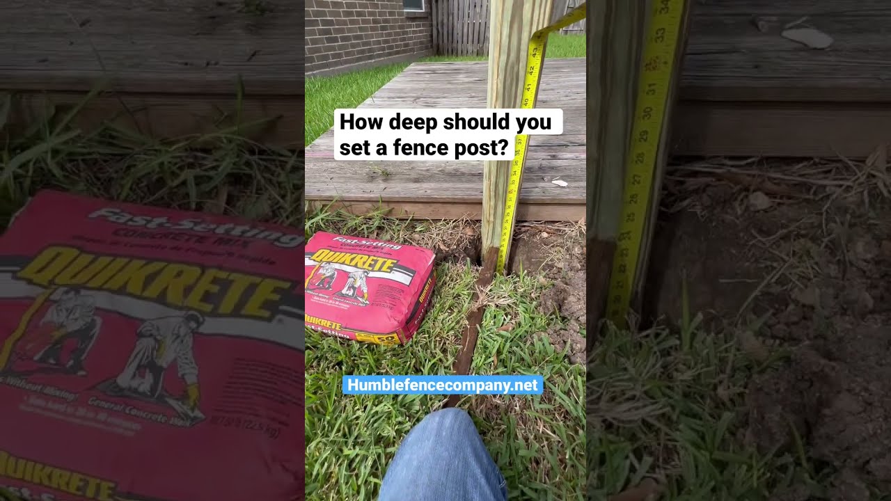 How Deep Should You Set A Fence Post 