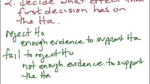 Writing the Conclusion to a Hypothesis Test