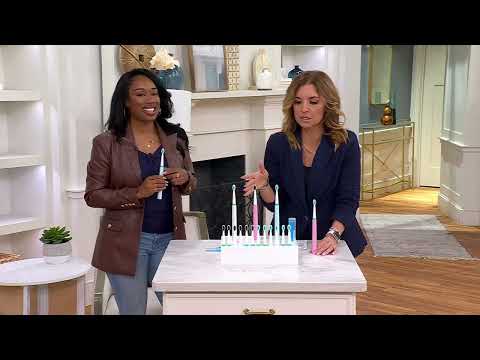 Pursonic Sonic Rechargeable Toothbrush w/ 12 Brush Heads & 50 Flossers on QVC @QVCtv