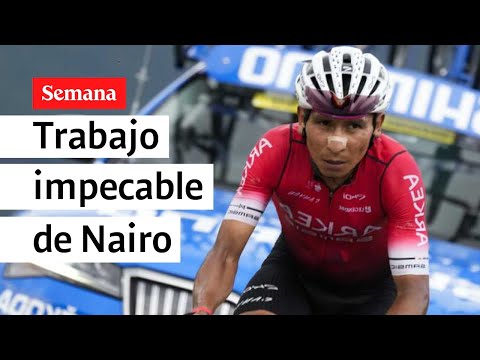 Trabajo excepcional de Nairo Quintana en la montaña en un día que Pogacar sufrió