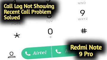 Fix Redmi Note 9 Pro Call Log Not Showing Recent Calls Problem Solved