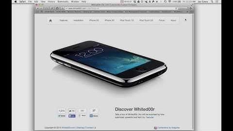 How to Install iOS7 on iPhone 2G, 3G, iPod Touch 1G and 2G w/ Whited00r