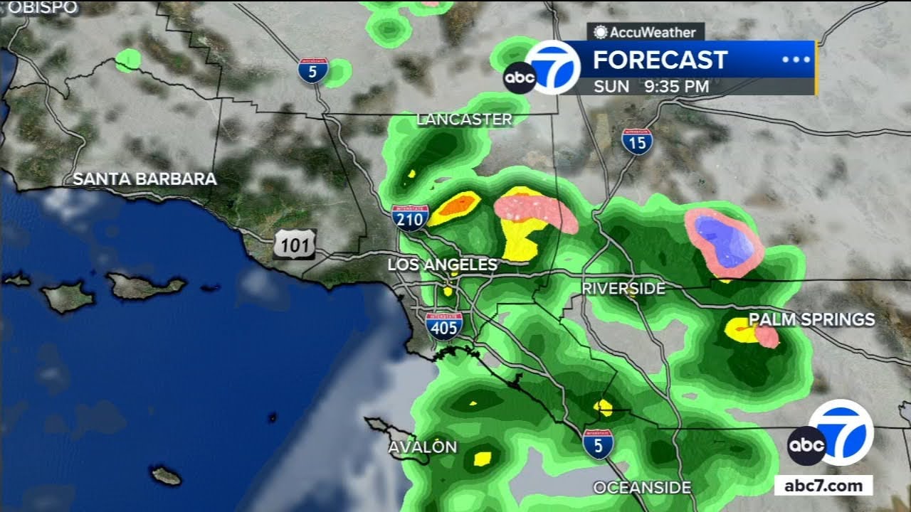 Even more showers move in Sunday. We're timing out the SoCal rain - YouTube