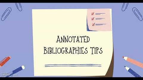 What is an Annotated Bibliography? (Citations)