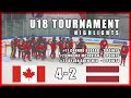 Canada U18 Win against Latvia - Game highlights