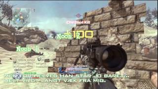 CoD MW2 - 2 Quickscopes + Deaxz being Deaxz (With motion tracking)