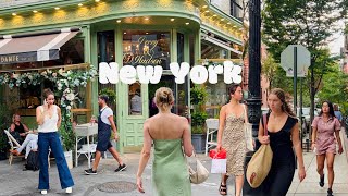 [4K]🇺🇸NYC Walk🗽West Village of Manhattan via Perry St & W 4th St🍃🫖Hidden Tea Shop | Aug 2022
