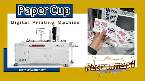 Easy print on paper cup fan，CSJ210ZW digital printer helps，full color automatic inkjet printing