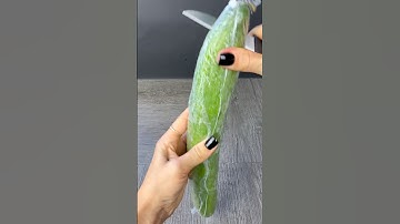 Teaching how to peel a cucumber part1)) #asmr #asmrvideo #food #cucumber