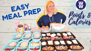 MEAL PREP  BREAKFAST BAGELS  HUNGRY GIRL BURRITO CHICKEN  DIY DINNER KIT | WW POINTS & CALORIES