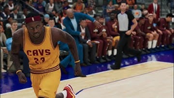 NBA 2K22 LeBron James Chasedown Block On Jason Richardson