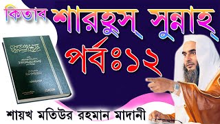 কিতাবঃ শারহুস্ সুন্নাহ্, পর্বঃ ১২┇ শায়খ মতিউর রহমান মাদানী