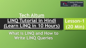 LINQ Tutorial in Hindi | What is LINQ | How to Write LINQ Queries | Lesson - 1