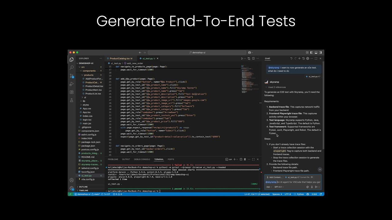 Generate E2E Tests with Skyramp - YouTube