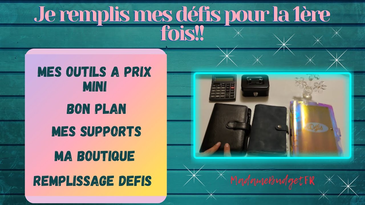 Défis enveloppes budget Lune - Mes petites fiches