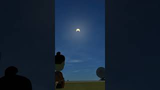Total Solar Eclipse at the KSC | Kerbal Space Program #ksp #eclipse #kerbalspaceprogram #shorts