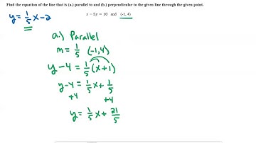 Finding a Parallel and Perpendicular Line Through a Point