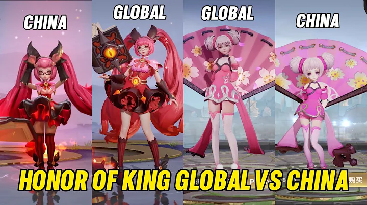 HONOR OF KING GLOBAL VS HONOR OF KING CHINA SERVER HERO COMPARISON SIDE BY SIDE - DayDayNews