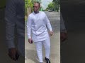 Tunique Hommes Chic 2024 en Blanc ✨