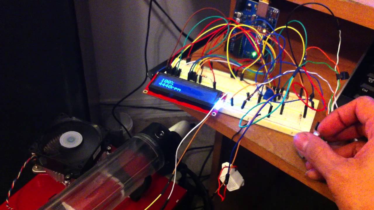 Arduino pwm control and rpm - YouTube