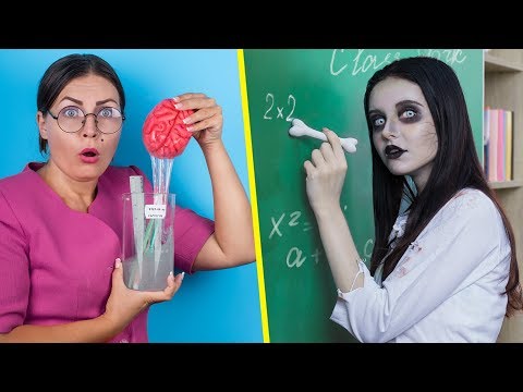 Zombie At School! / 12 DIY Zombie School Supplies