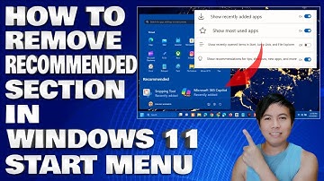 How To Remove Recommended Section in Windows 11 Start Menu