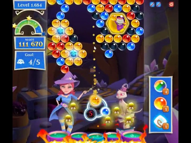 Bubble Witch Saga 2 Level 1692 - NO BOOSTERS 