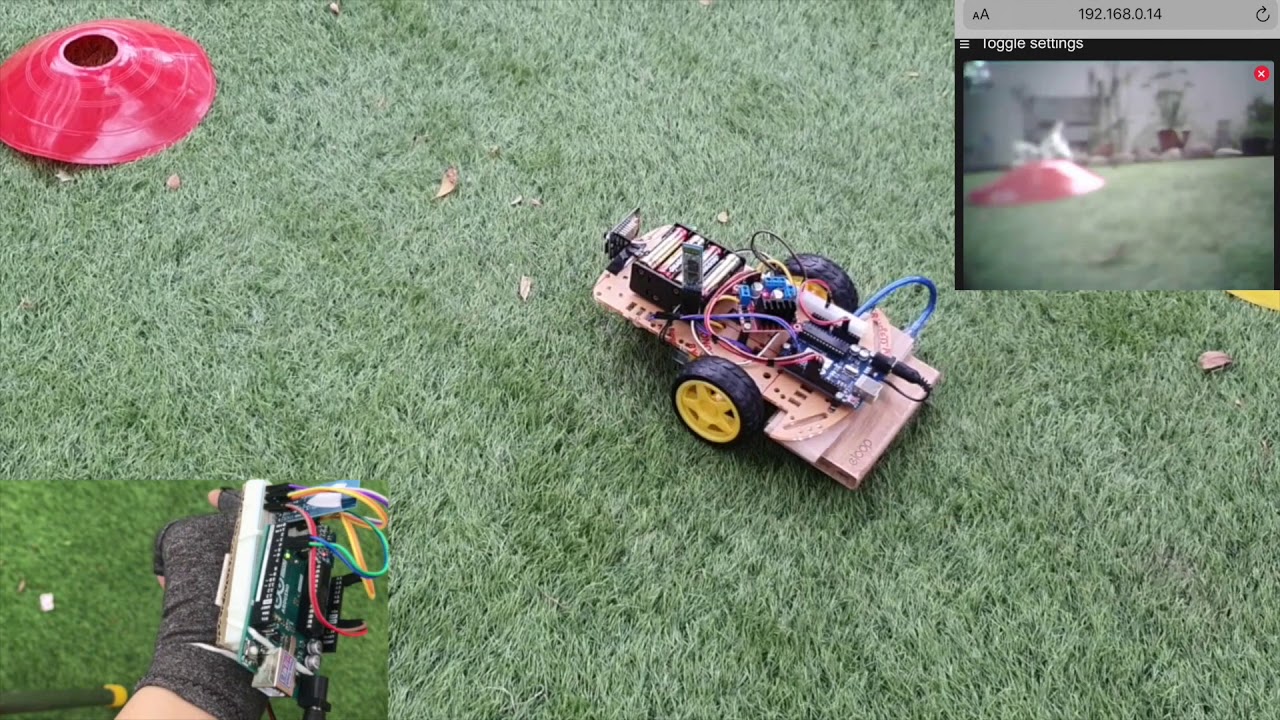 Wireless Surveillance Gesture Controlled Robot (WSGCR) YouTube