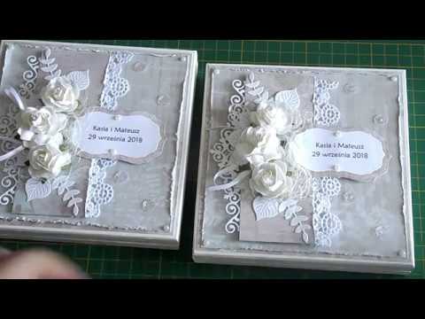 Zaproszenie ślubne Dla Rodziców W Pudełku Tutorial Scrapbooking
