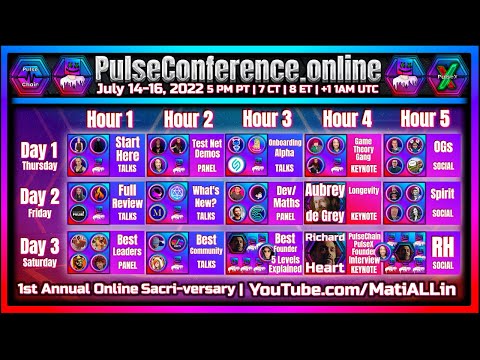 PulseConference.online Day 1 | 1st Online #PulseChain #PulseX Conference