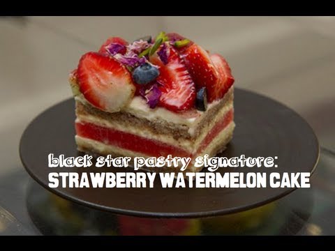 How to Make Watermelon Cake with whipped cream icing and fresh fruits. 