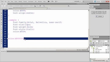 CSS Fundamentals with Dreamweaver CS5 - Part 7