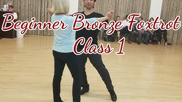Beginner Bronze American Smooth Foxtrot: Basic step, grapevine, and box