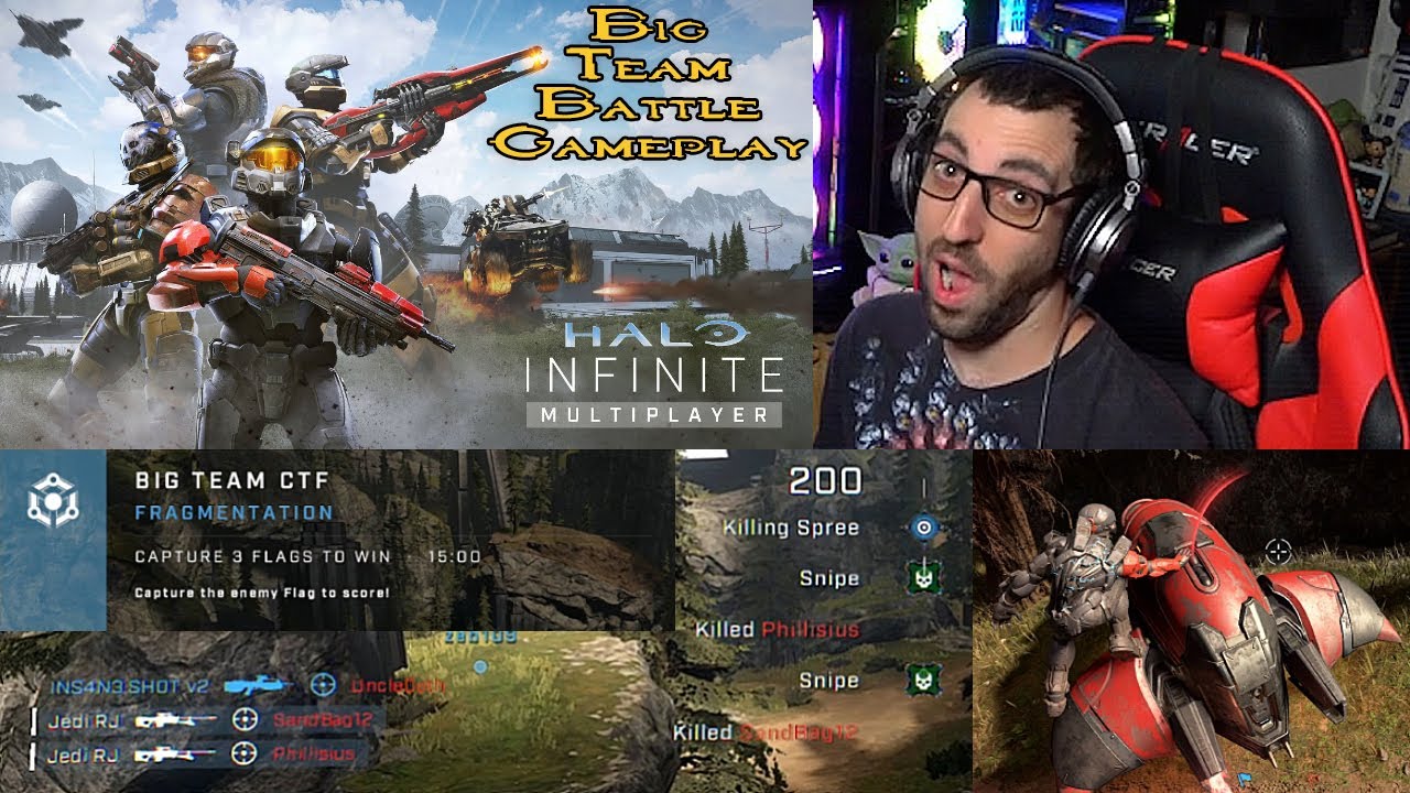 Big Team Battle Gameplay - Halo Infinite Multiplayer Preview - YouTube