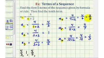 Ex 2: Finding Terms in a Sequence Given the Sequence Formula in Fraction Form