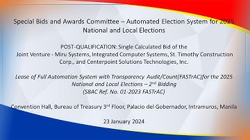 SBAC - Automated Election System for 2025 National and Local Elections