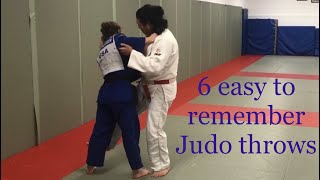6 easy to remember judo throws