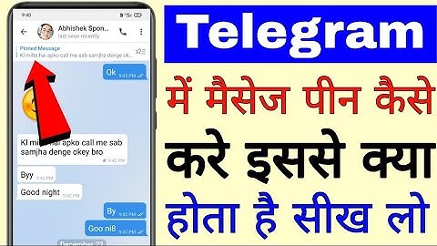 telegram me message pin kaise kare।। how to pin message in telegram। telegram message pin kaise kare