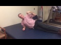 Supine to sit walk up method for a person with C6 Tetraplegia