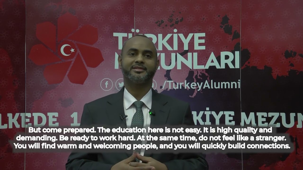 Somalili Bakan Sayın Mohamed Nur, Türkiye’de eğitim almayı düşünen uluslararası öğrencilere seslendi