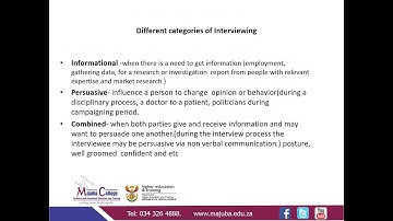 Management Communication N4 (Interviewing) - Mrs.T. V. Dlamini