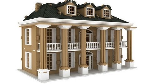SOUTHERN MANSION Doll house laser cut pattern or plans CNC